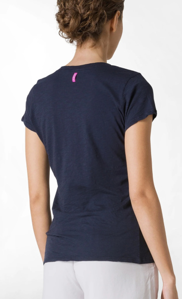 Basic V-Neck Tee - Blue Night - 2