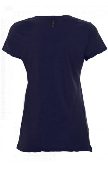 Basic V-Neck Tee - Blue Night - 4