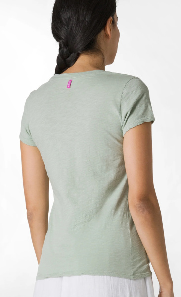 Basic V-Neck Tee - Sage - 2