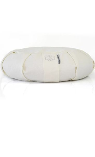 Love Generation Half Moon Meditation Cushion White - 2