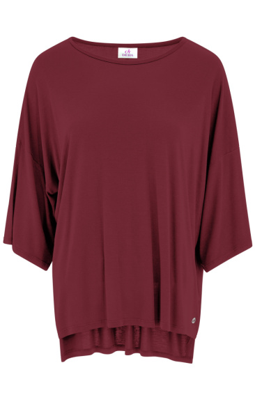 Flow Oversized Tee - Cordovan Red