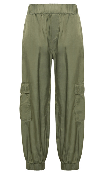 Cupro Satin Cargo Pants