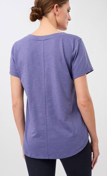 Mandala The New V-Neck Tee - Deep Violet - 1