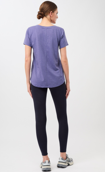 Mandala The New V-Neck Tee - Deep Violet - 2