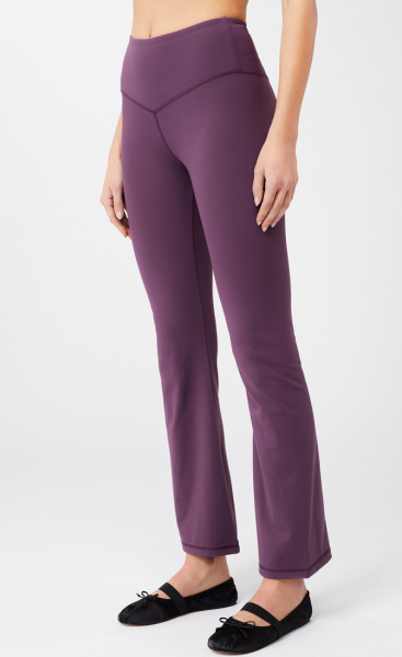 Mandala Flared Sport Pants - Purple Passion