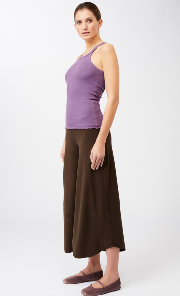 Mandala Ribbed Tank Top - Grape - 3