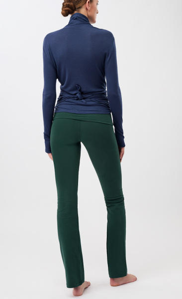 Mandala Classic Rolldown Yoga Pants - Seaweed - 4