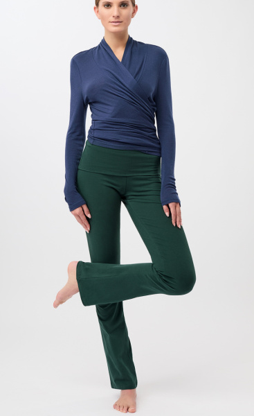 Mandala Classic Rolldown Yoga Pants - Seaweed - 5