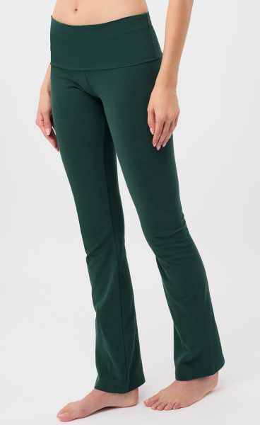 Mandala Classic Rolldown Yoga Pants - Seaweed - 6