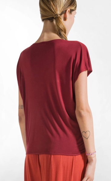 Knot Tee - Cordovan Red - 3