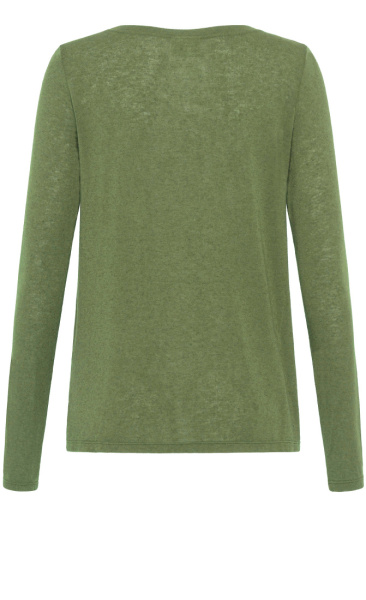 Cashmere Blend Longsleeve - Olive - 4