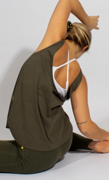 Yogamii Neem Top - Dark Olive