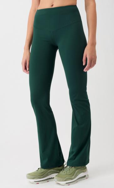 Mandala Flared Sports Pants - Seaweed