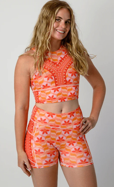 Peach Out Recycled Non Stop Short - 2