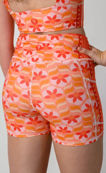 Peach Out Recycled Non Stop Short - 3