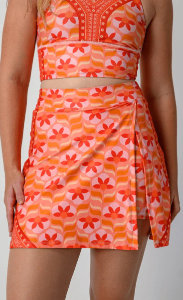 Court Skort in Peach Out - 2