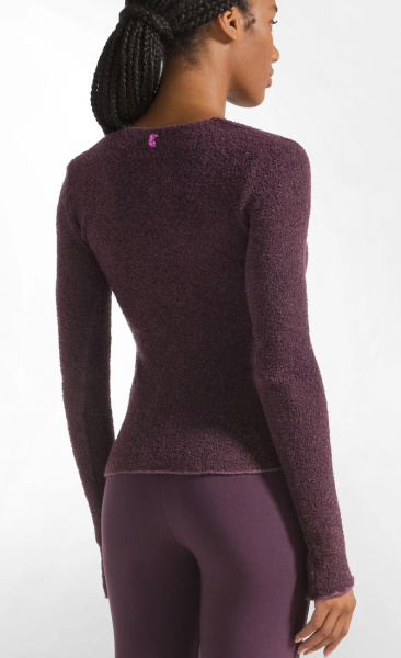 Bouclé Knit Longsleeve - Plum