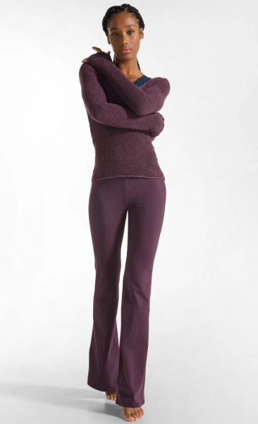 Bouclé Knit Longsleeve - Plum - 2