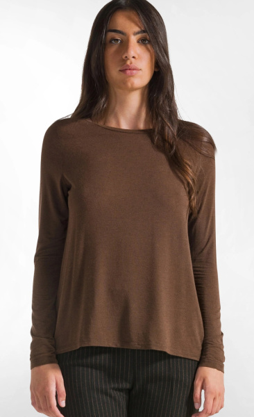 Cashmere Blend Longsleeve - Coffee - 1