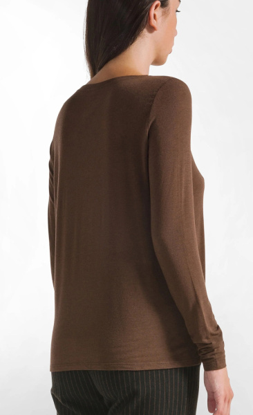 Cashmere Blend Longsleeve - Coffee - 3