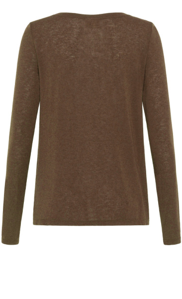 Cashmere Blend Longsleeve - Coffee - 5