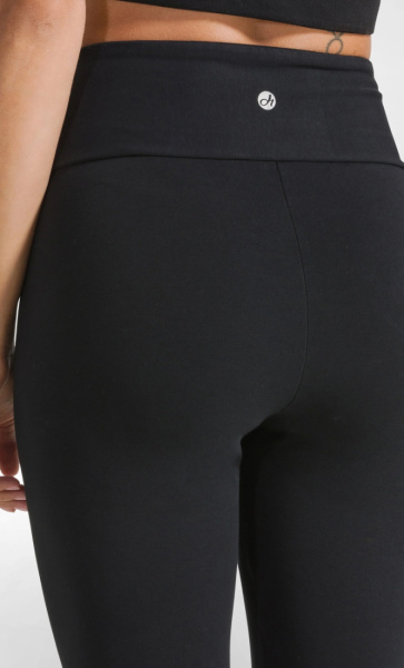 Natural High Waist Leggings - Black - 2