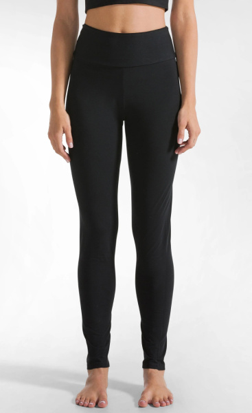 Natural High Waist Leggings - Black - 3