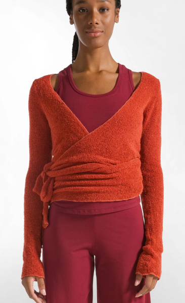 Bouclé Knit Wrap - Mauve Violet - 1