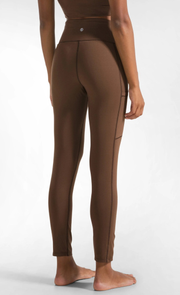 Rooted High Rise Recycled Pocket Yoga Legging - Coffee - 3