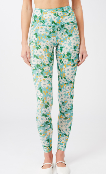 Natural Printed Legging Flaming Flower - 1