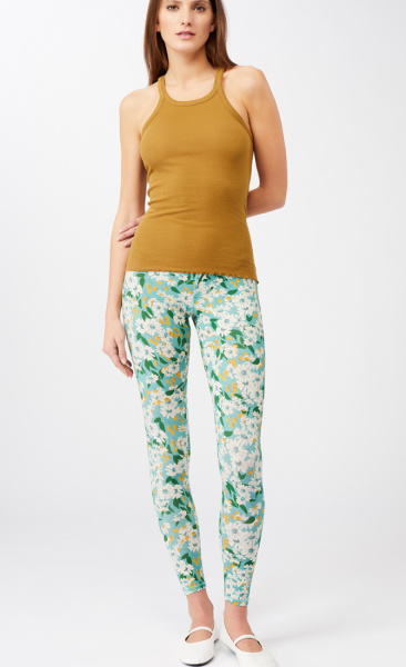 Natural Printed Legging Flaming Flower - 3