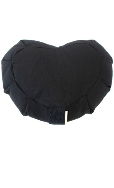 Love Generation Half Moon Meditation Cushion Black - 1