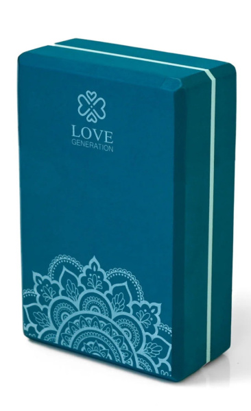 Love Generation Yoga Block Mandala Peacock