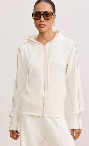 LUNE Lara Zip UP Cardigan - Marshmellow - 1