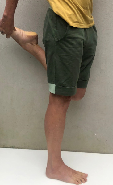 Puja Ribbed Shorts Grass Green-Desert Sage